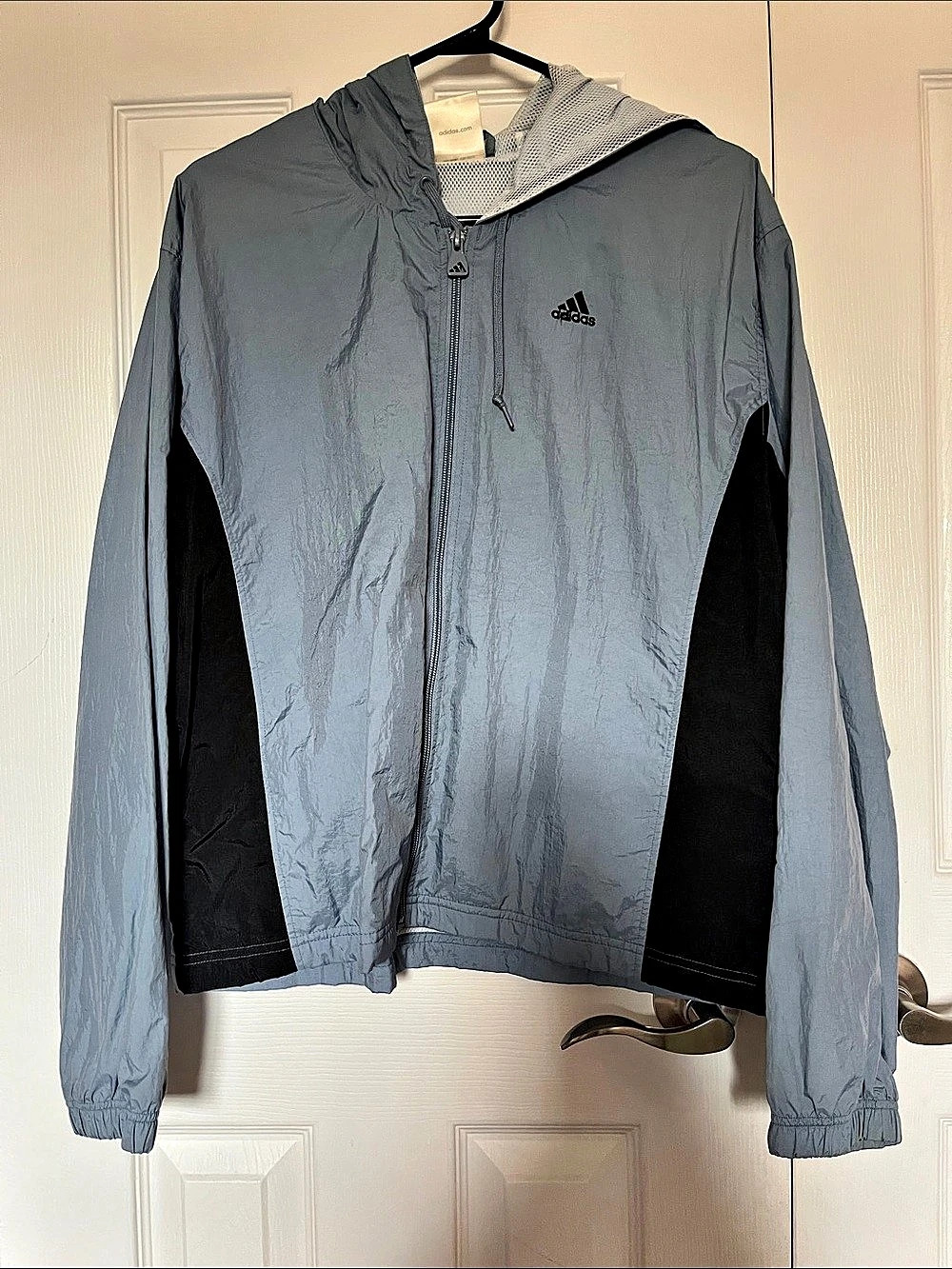adidas Gray & Black Windbreaker